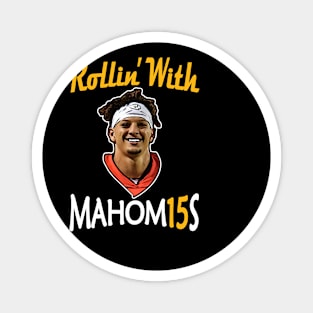 Rollin' with Mahomies Funny Kansas City Football Magnet